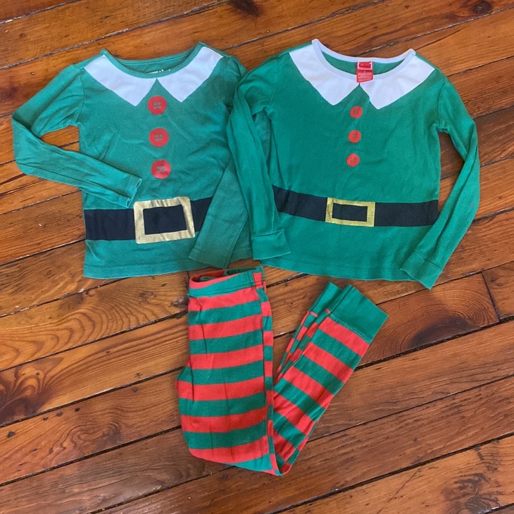 Elf On The Shelf Green Pajamas Size 6